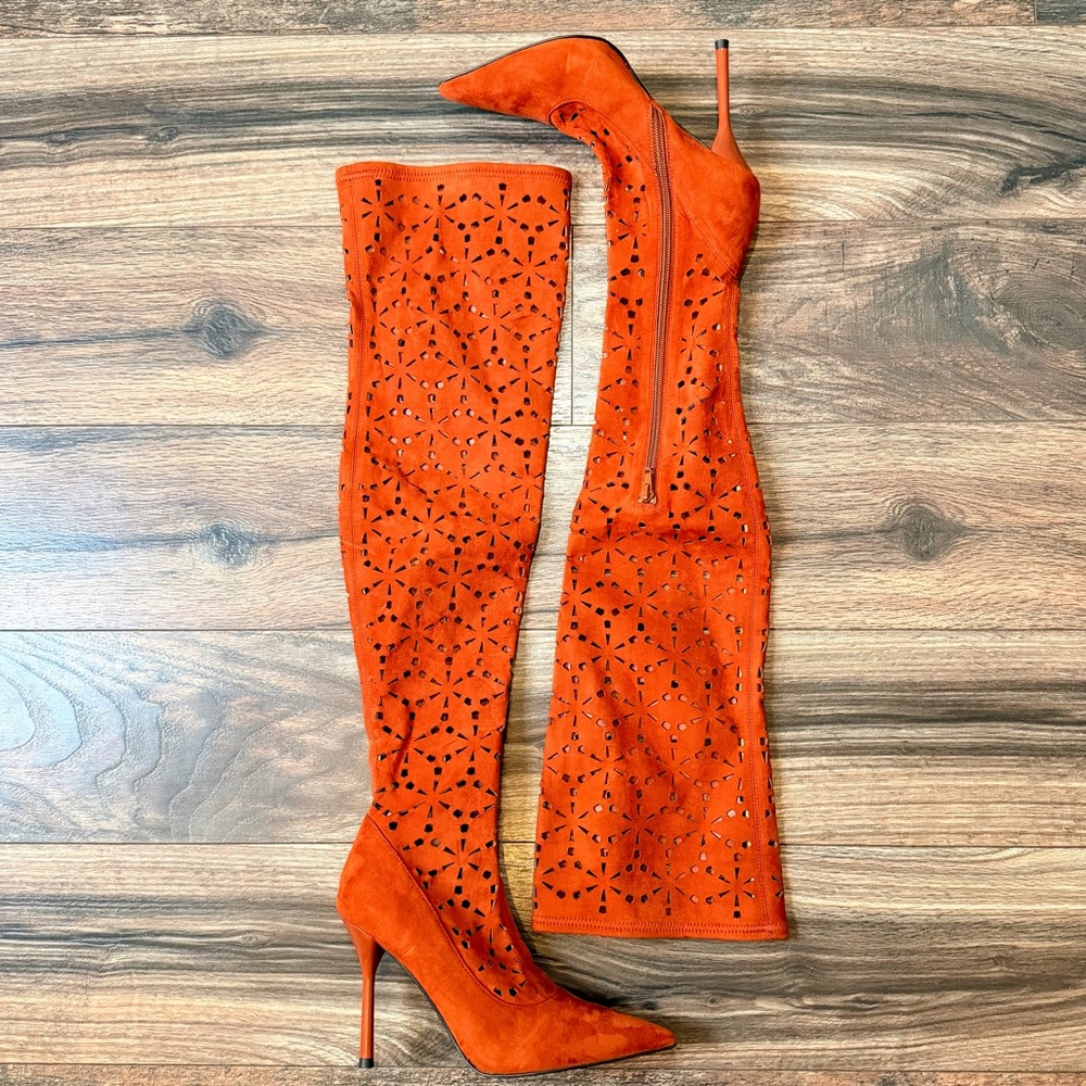 Jeffrey Campbell Adonia heeled over the knee boots size 6.5